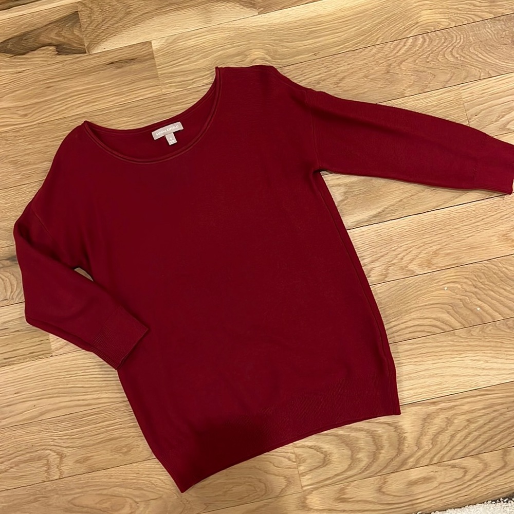 BR cranberry sweater